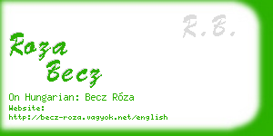 roza becz business card