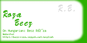 roza becz business card
